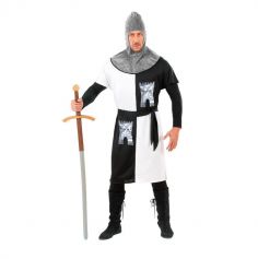 déguisement de chevalier médiéval blanc pour homme | jourdefete.com