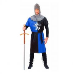 déguisement de chevalier médiéval bleu pour homme | jourdefete.com