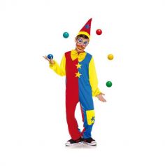 Déguisement de clown pour enfant taille au choix avec chapeau et coloré