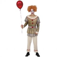 Déguisement de Clown pour Homme - Vintage - Halloween - Taille au Choix