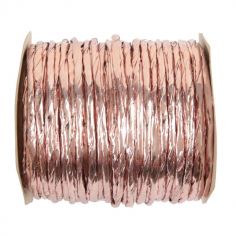 bobine cordon laiton métallique rose gold | jourdefete.com