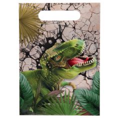 10 sacs cadeaux dinosaure T-Rex en papier