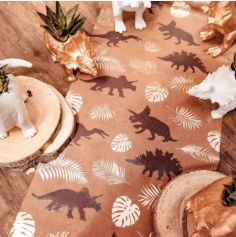 Chemin de table en suédine - Collection Dinosaure Kraft