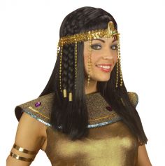 Bandeau égyptien à perles dorées