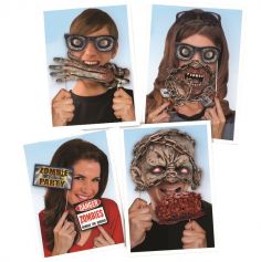 Kit Photobooth Halloween "Zombie" - 13 pièces