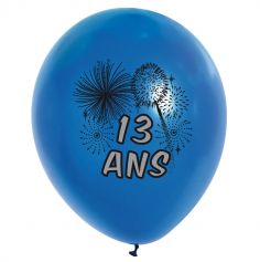 10 Ballons de Baudruche multicolore 13 ans