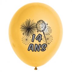 10 Ballons de Baudruche multicolore 14 ans 