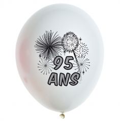 10 Ballons de Baudruche multicolore 95 ans 