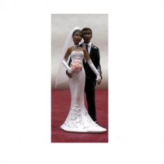 Figurine Mariage Couple 12 Cm - robe et costume paillettes | jourdefete.com