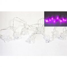 Guirlande Oursons de 10 Lampes LED - 165 cm - Couleur au Choix