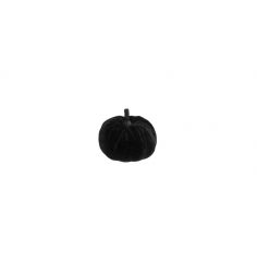 Avec cette citrouille noire en velours de 4 cm de diamètre, vous apporterez une touche supplémentaire à votre décoration | jourdefete.com
