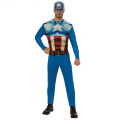 Déguisement de Captain America Adulte - Taille au Choix