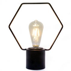 lampe-design-hexagone-noir|jourdefete.com