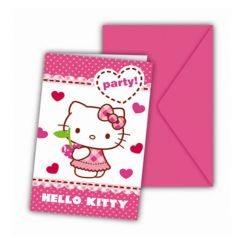 Cartons d'Invitation Hello Kitty