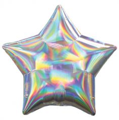 ballon-holographique-iridescent-etoile | jourdefete.com