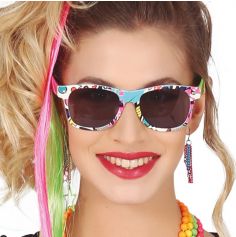 lunettes de soleil multicolore années 80
