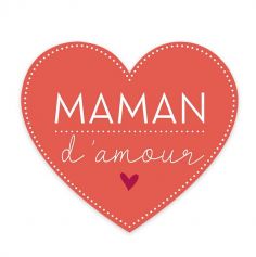 Magnet cœur maman d'amour | jourdefete.com