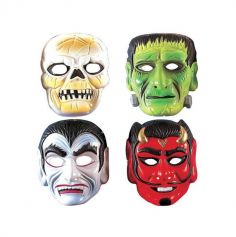 masques-plastique-halloween-monstres | jourdefete.com