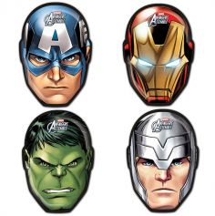 6 Masques en carton Avengers 