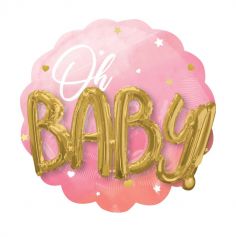 ballon-babyshower-fille-3D-oh-baby-rose|jourdefete.com