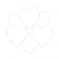 Confettis en forme de cœurs blancs de la collection vive les mariés | jourdefete.com
