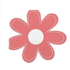 Pack de 10 serviettes - Joyeuses Pâques - Motifs de fleur rouge | jourdefete.com