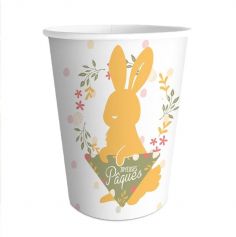 Pack de 6 gobelets - Joyeuses Pâques avec lapin | jourdefete.com