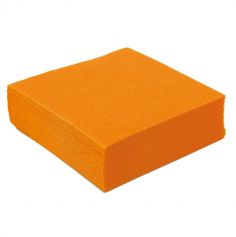 50 Petites Serviettes Microgaufrées - Orange