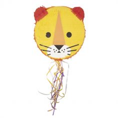 Piñata à tirer en forme de tête de lion