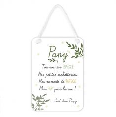 Plaque affective - Papy - Collection Famille d'Amour | jourdefete.com
