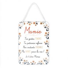 Plaque affective - Mamie - Collection Famille d'Amour | jourdefete.com