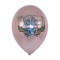 10 Ballons de Baudruches Noces d'Argent