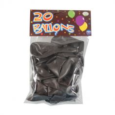 20 Ballons de Baudruche Chocolat