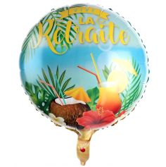 Ballon en aluminium de la collection retraite tropicale de 45 cm