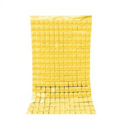 Rideau foil à carrés - 200 x 100 cm - Couleur au choix