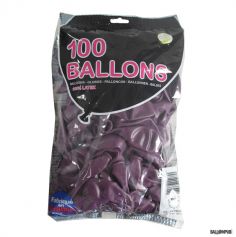 100 Ballons de Baudruche couleur Prune