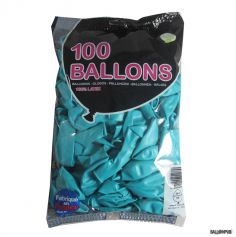 100 Ballons de Baudruche couleur Turquoise
