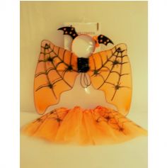 tutu-orange-ailes-halloween-enfant | jourdefete.com