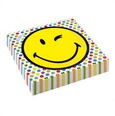 serviettes-papier-smiley-33cm-emoticone|jourdefete.com