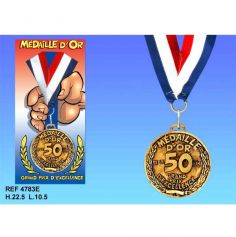 Médaille d'Or Anniversaire 50 Ans