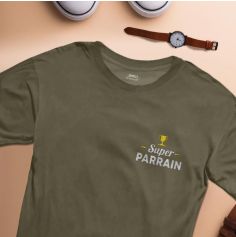 T-Shirt Affectif - Super Parrain - Collection Famille d'Amour - Taille au choix