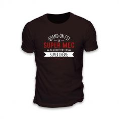 T-Shirt pour la Saint-Valentin - Super Mec / Super Chérie - Taille au choix