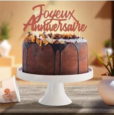 Top Gâteau - Joyeux Anniversaire - Collection Terracotta