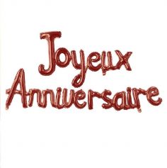 Guirlande de mots gonflables - Joyeux Anniversaire - Collection Terracotta | jourdefete.com