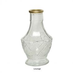 Vase relief en verre - 11,5 cm - Modèle au choix