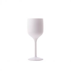verre à vin réutilisable blanc