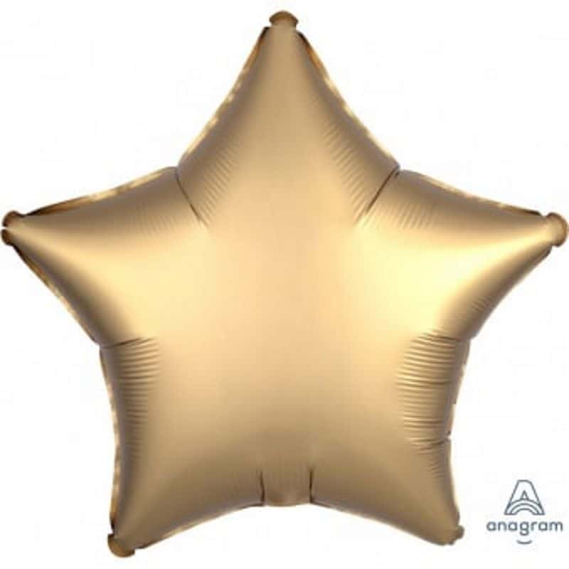 Ballon étoile noire hélium 43 cm pour déco de fête