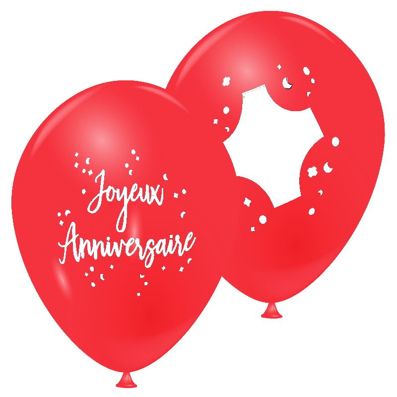 10 Ballons d'anniversaire à personnaliser + Feutre - Jour de Fête