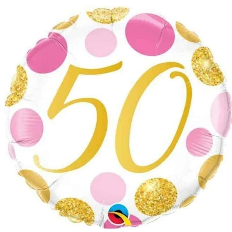 Ballon métallisé 46 cm ⌀ - 50 ans - Jour de Fête - Ballons - Ballon et  Accessoire
