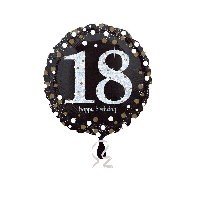 Ballons Hélium - 18 ans - Argenté - Jour de Fête - Boutique Jour de fête